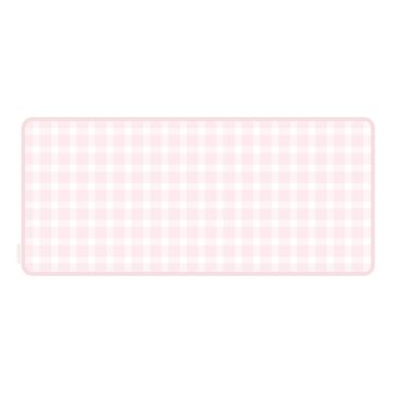 Pink Gingham Large Desk Mat